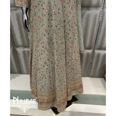 Light Green Georgette Anarkali