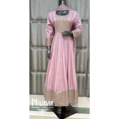 Lilac Silk Sequin Anarkali