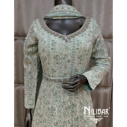 Sea Green Georgette Anarkali
