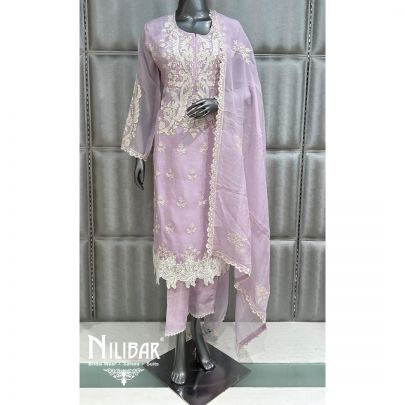 Lilac Organza Pant Suit