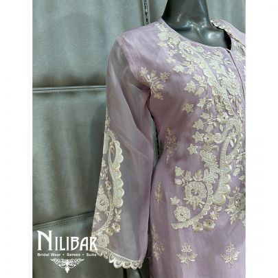 Lilac Organza Pant Suit