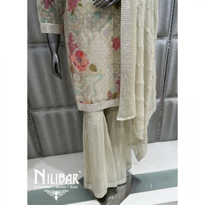 Light Pistachio Green Georgette Garara Suit