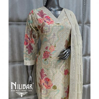 Light Pistachio Green Georgette Garara Suit