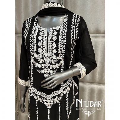 Black Georgette Garara Suit