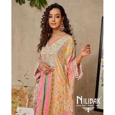 Multicolor Georgette Garara Suit