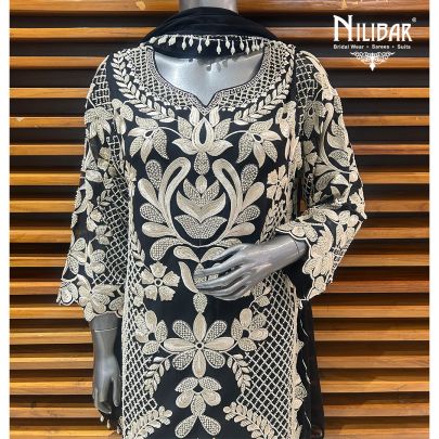 Black Georgette Pant Suit