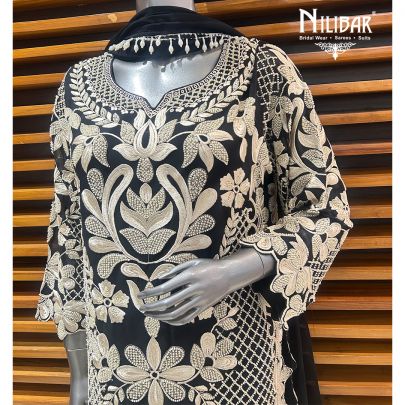 Black Georgette Pant Suit