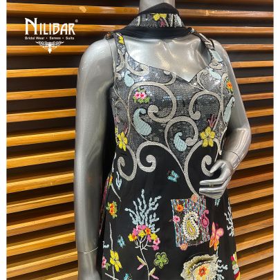 Black Georgette Pant Suit