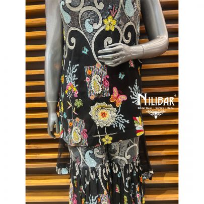 Black Georgette Pant Suit