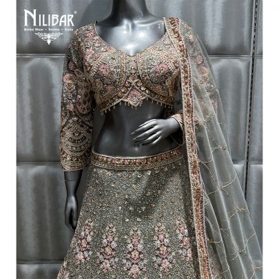 Pistachio Green Bridal lehenga