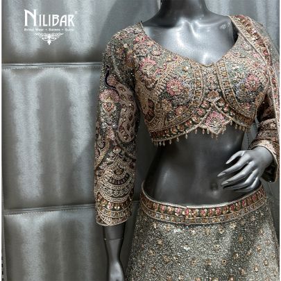 Pistachio Green Bridal lehenga