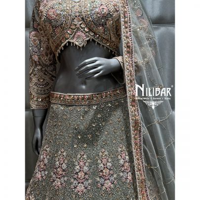 Pistachio Green Bridal lehenga