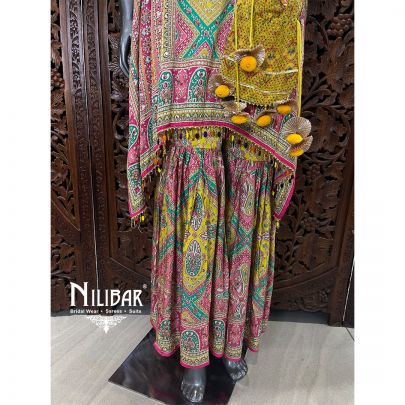 Yellow Crepe Printed Kurta Set