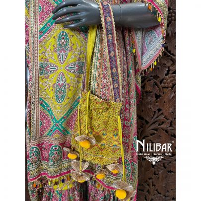Yellow Crepe Printed Kurta Set