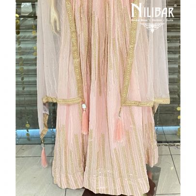 Lemonade Pink Georgette Anarkali