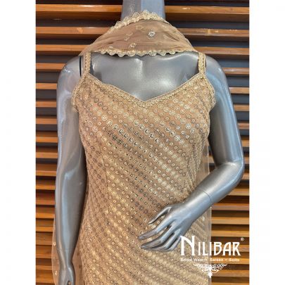 Gold Georgette Garara Suit