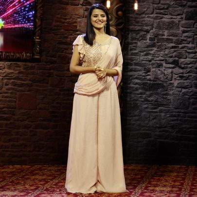 Peach Crepe Jumpsuit