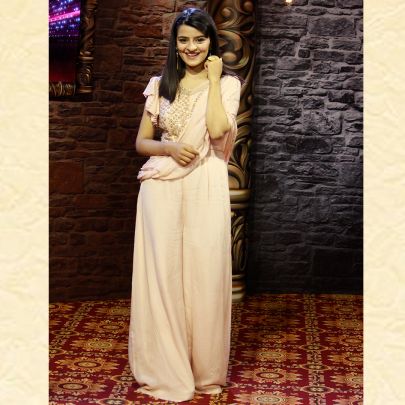 Peach Crepe Jumpsuit