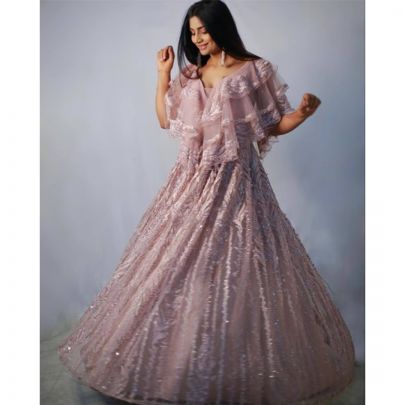 Simran Dhiman in our Lilac Gown
