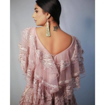 Simran Dhiman in our Lilac Gown
