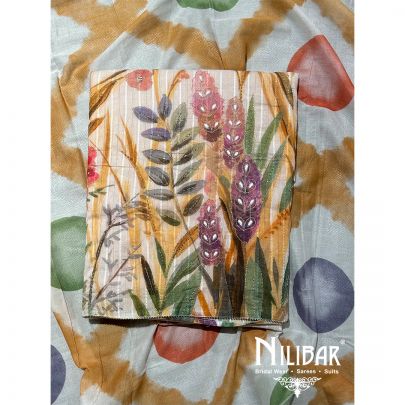 Multicolor Cotton Unstitched Suit