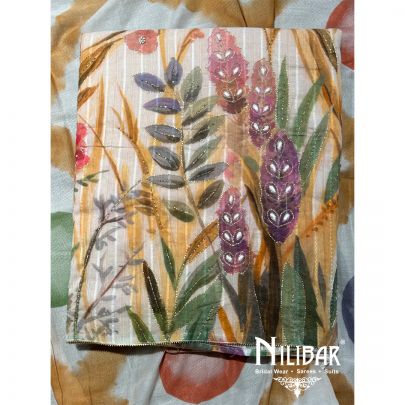 Multicolor Cotton Unstitched Suit