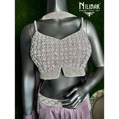 Lilac Crepe Palazzo Set