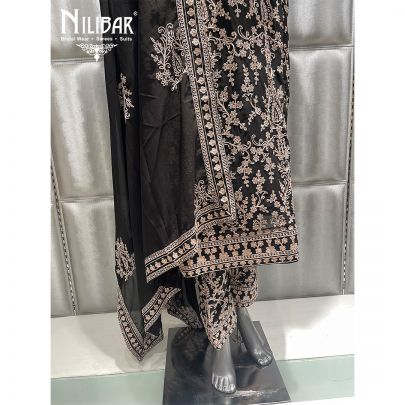 Black Georgette Pant Suit