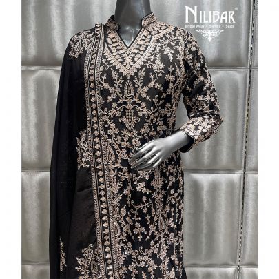 Black Georgette Pant Suit