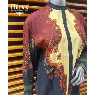 Black Cotton Printed Co-ord Set