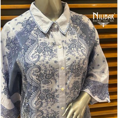 Purple Printed Cotton Co-ord Set