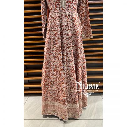 Rust Chinon Readymade Suit