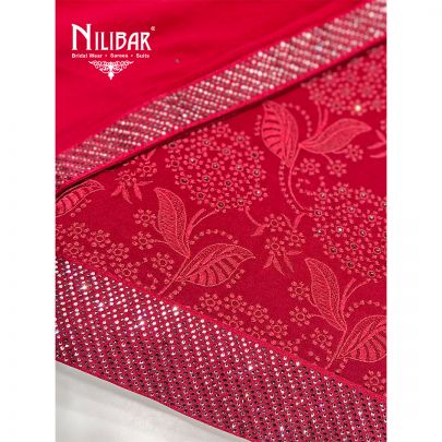 Mehroon Georgette Unstitched Suit