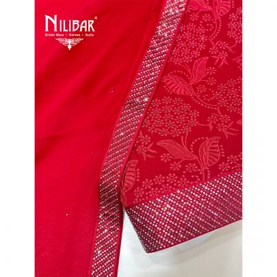 Mehroon Georgette Unstitched Suit