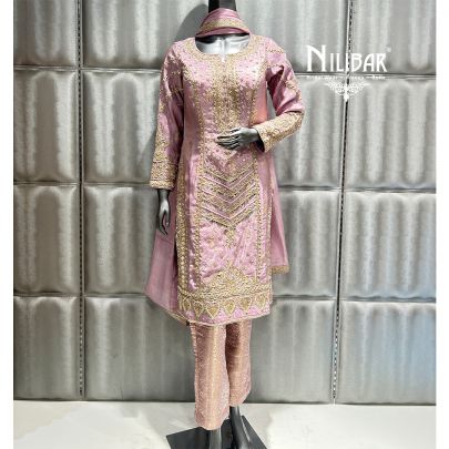 Lilac Silk Pant Suit