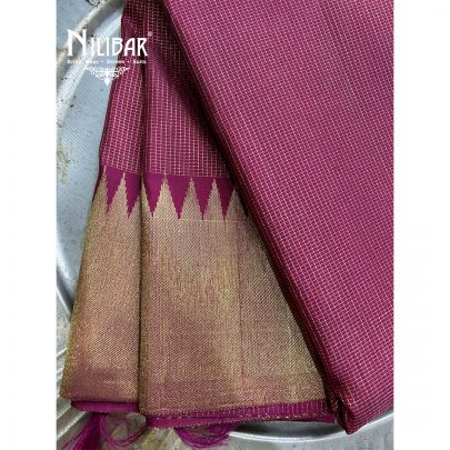 Pink Silk Kanjivaram Saree