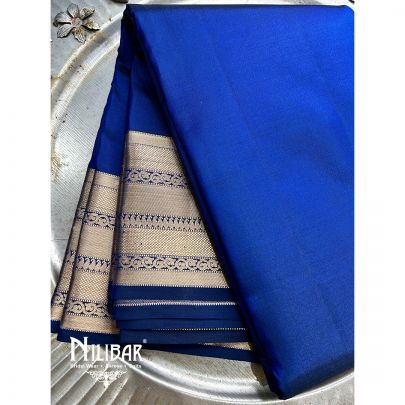 Blue Silk Kanjivaram Saree