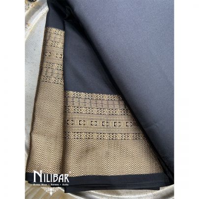 Black Silk Kanjivaram Saree
