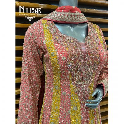 Carrot & Mustard Georgette Anarkali Suit