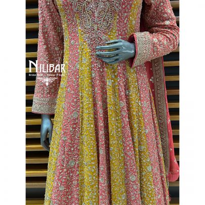 Carrot & Mustard Georgette Anarkali Suit
