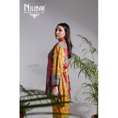 Yellow Silk Co-ord Set