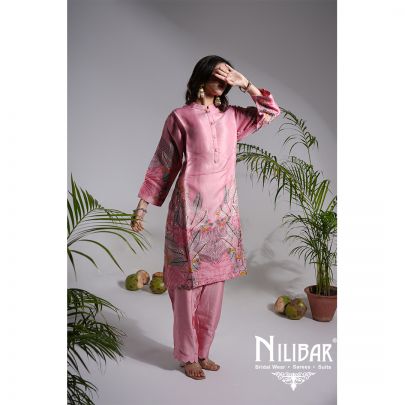 Blush Pink Linen Pant Suit