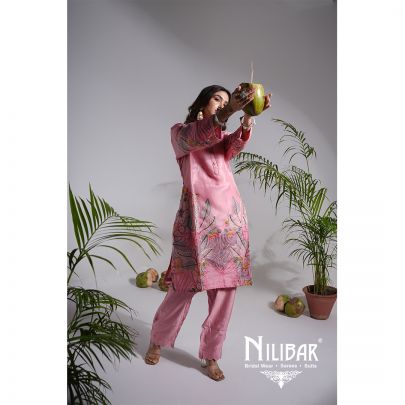 Blush Pink Linen Pant Suit