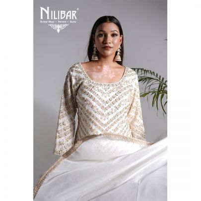 White Georgette Garara Suit