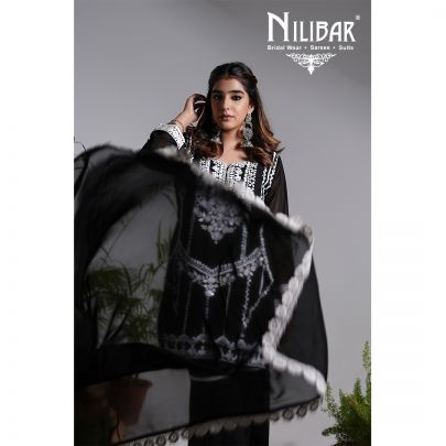 Black Georgette Garara Set