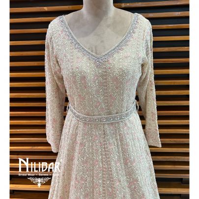 Light Beige Georgette Anarkali