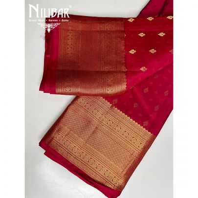 Magenta Kanjeevaram Silk Saree