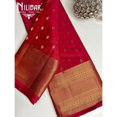 Magenta Kanjeevaram Silk Saree