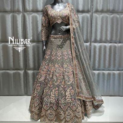 Pistachio Green Bridal lehenga