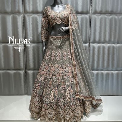 Pistachio Green Bridal lehenga